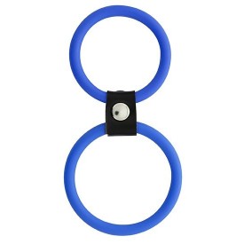 Синее двойное эрекционное кольцо Dual Rings Blue