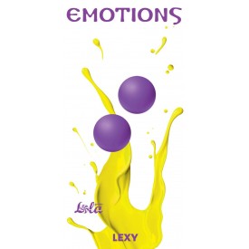 Фиолетовые вагинальные шарики без сцепки Emotions Lexy Small